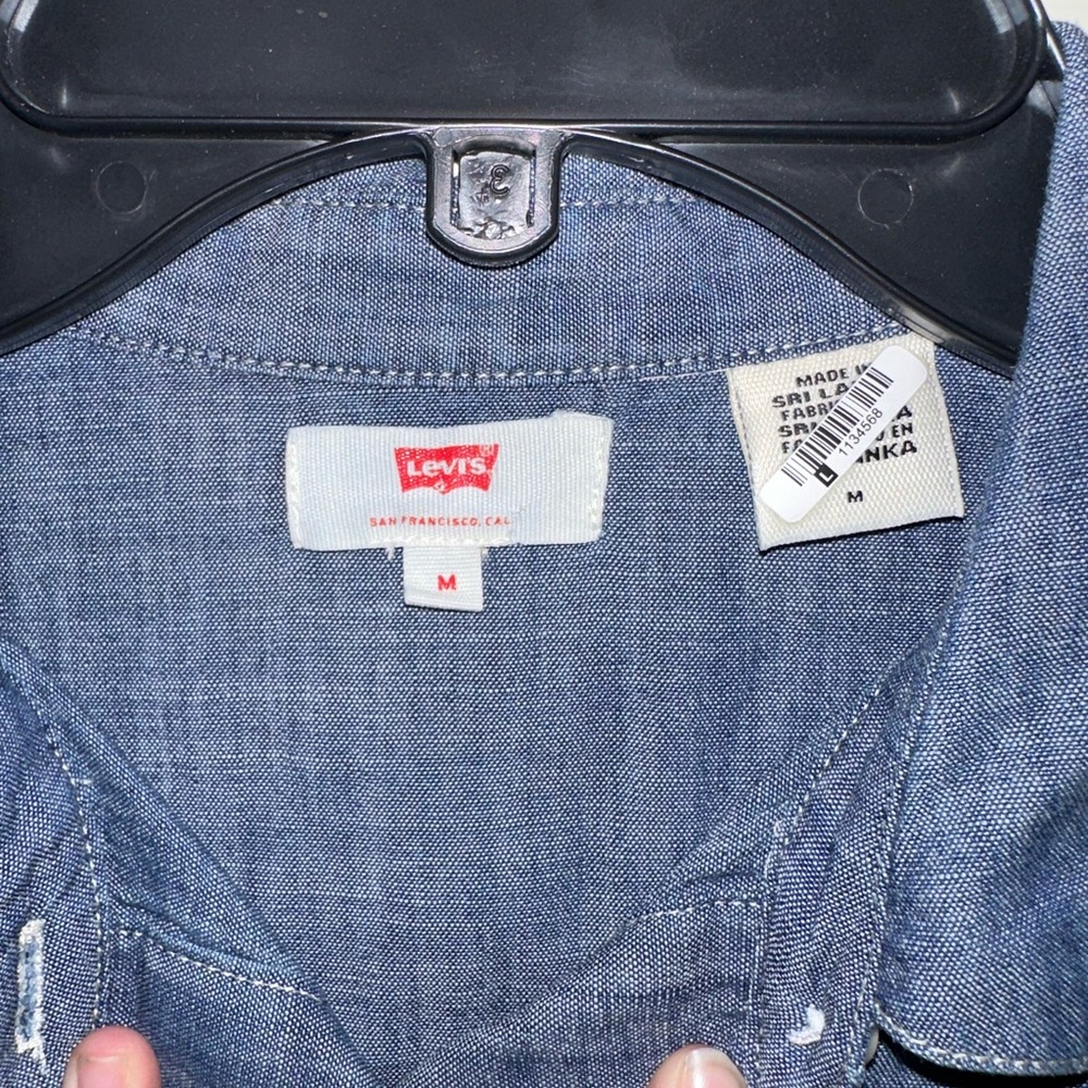 Levi's Chambray Blue Midi Dress - Picture 2 of 3